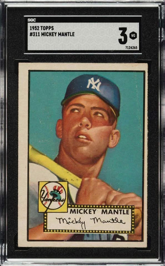 ENHANCED MEGA BREAK - 1952 Topps Mickey Mantle RC SGC 3!! (JUL 2025)