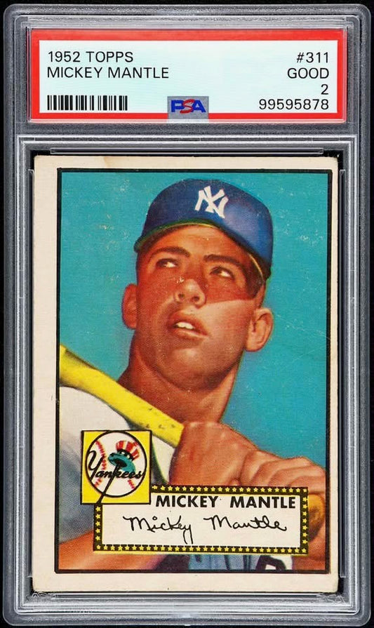 MEGA BREAK - 1952 Topps Mickey Mantle RC PSA 2!! (SEP 2025)