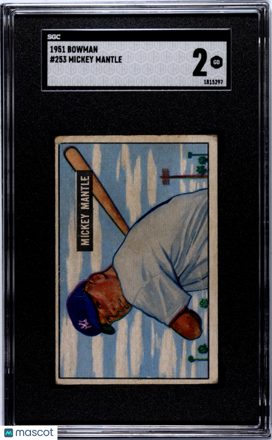 MEGA BREAK - 1951 Bowman Mickey Mantle RC SGC 2!! (DEC 2025)